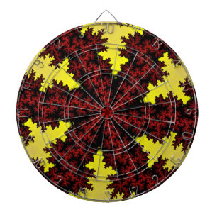 Jeu De Fléchettes Flocon de neige rouge et jaune
