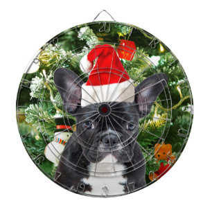 Jeu De Fléchettes French Bulldog Arbre de Noël Ornements Snowman