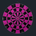 Jeu De Fléchettes Fuchsia et noir<br><div class="desc">Cible de flechettes fuchsia et noire</div>