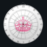 Jeu De Fléchettes Gardez calme couronne rose de victoire<br><div class="desc">Gardez calme couronne rose de victoire</div>