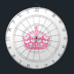 Jeu De Fléchettes Gardez calme couronne rose de victoire<br><div class="desc">Gardez calme couronne rose de victoire</div>