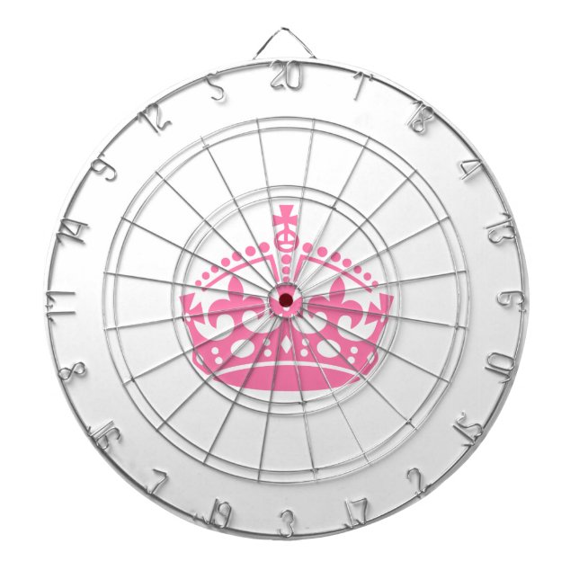 Jeu De Fléchettes Gardez calme couronne rose de victoire (Devant)
