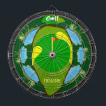 Jeu De Fléchettes Golf multirisque personnalisé<br><div class="desc">Le tableau de bord de golf parfait pour les amateurs de golf, de sports et de jeux de fléchettes uniques! Comprend un grand trou de golf avec des pièges à sable, des dangers pour l'eau et des dangers pour les plantes. Parfait pour les jeux de fléchettes traditionnels, les nouveaux jeux...</div>