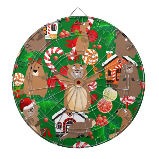 Jeu De Fléchettes Gopher de Noël de père Noël (Devant)