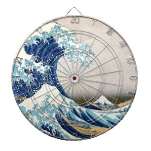 Jeu De Fléchettes Grande vague au large de Kanagawa Hokusai