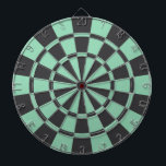 Jeu De Fléchettes Gris et menthe de charbon de bois<br><div class="desc">Gris de charbon de bois et Cible de flechettes de menthe</div>