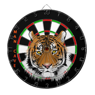 Jeu De Fléchettes Grotte d'homme avec tigre