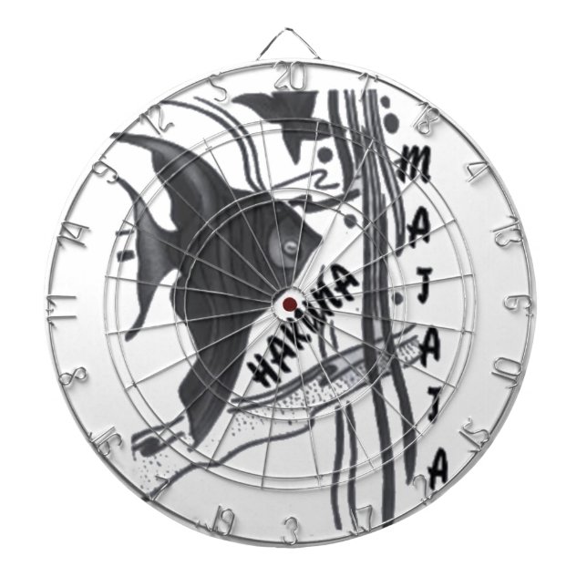 Jeu De Fléchettes Hakuna Matata Fish Art Imprimer (Devant)