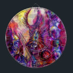 Jeu De Fléchettes HALLOWEEN MONSTERS / ORK WAR Imaginaire<br><div class="desc">Oeuvres fantastiques,  guerriers gobelins avec des crânes dans la nuit. Couleurs vives en violet foncé,  rouge,  jaune,  violet,  fuchsia,  rose. Aquarelle peinture 2009,  Dessin de Alessandro Lumini,  couleurs de Bulgan Lumini</div>
