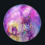 Jeu De Fléchettes HALLOWEEN MONSTERS / ORK WAR Imaginaire<br><div class="desc">Oeuvres fantastiques,  guerriers gobelins avec des crânes dans la nuit. Couleurs vives en violet foncé,  rouge,  jaune,  violet,  fuchsia,  rose. Aquarelle peinture 2009,  Dessin de Alessandro Lumini,  couleurs de Bulgan Lumini</div>