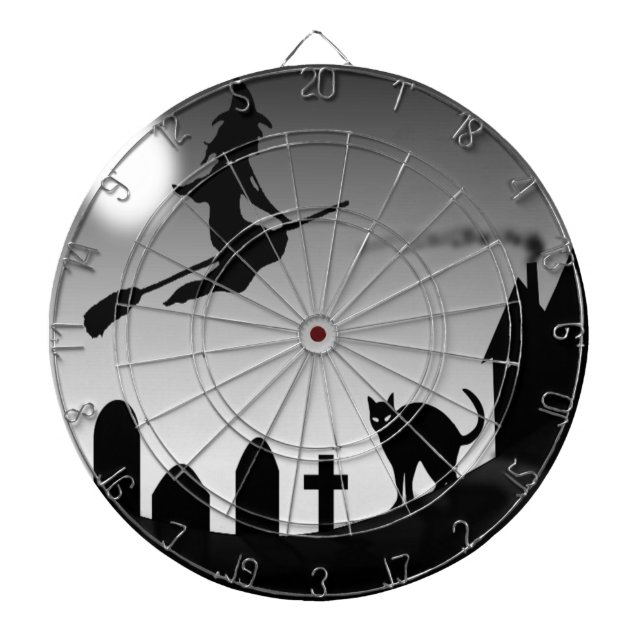 JEU DE FLÉCHETTES HALLOWEEN WITCH SILHOUETTE (Devant)