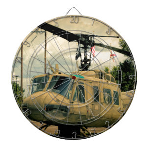 Jeu De Fléchettes Hélicoptère vintage de militaires de l'ère Uh-1