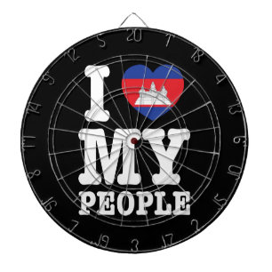 Jeu De Fléchettes I Heart (Love) My Khmer People