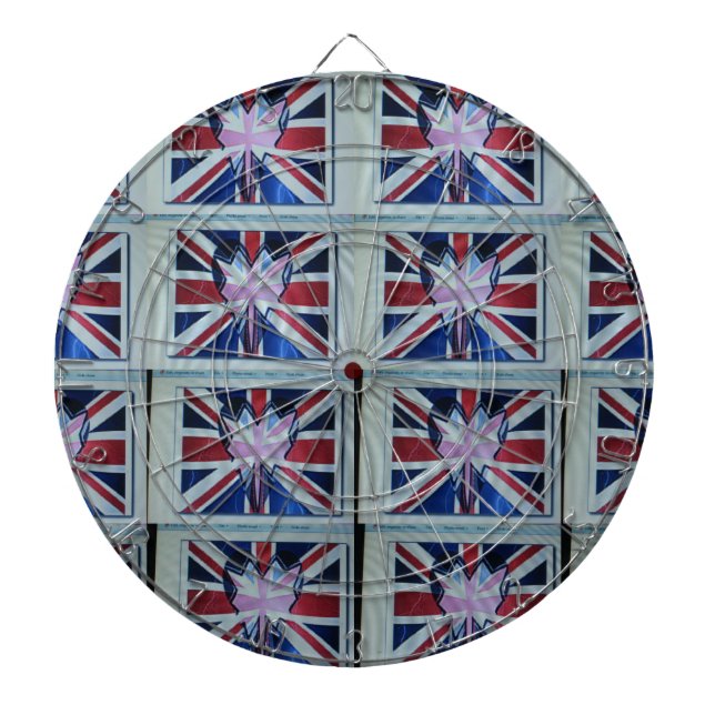 Jeu De Fléchettes I Love England Art Print (Devant)
