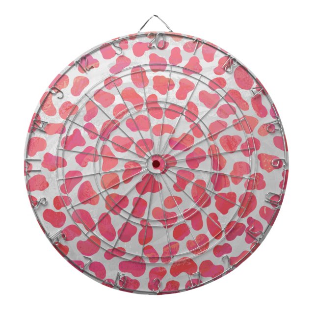 Jeu De Fléchettes Impression dalmate rose et blanc (Devant)
