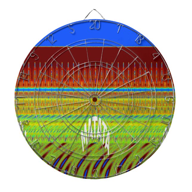 Jeu De Fléchettes Impression d'art à motif géométrique coloré (Devant)