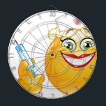 Jeu De Fléchettes infirmière émoji<br><div class="desc">infirmière,  émoticône,  hôpital,  drôle,  gag,  blague,  émoticônes,  émoticônes,  don,  visage heureux,  personnalisé,  présent,  sourire,  sourires,  smilies,  blanc,  xmas,  injection jaune aiguille vaccin personnalisé personnaliser personnalisée rouge rétro vintage - "infirmière émoji""hôpital émoticônes"émoticône émoticône infirmière" hôpital "face heureuse" "va bien"</div>