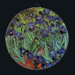 Jeu De Fléchettes Irises de Vincent van Gogh, Jardin Vintage<br><div class="desc">Irises (1889) de Vincent van Gogh est une peinture vintage à fleurs de paysage de post impressionnisme d'art, représentant un jardin aux iris à barbe violet poussant par des pavots orange. Une seule fleur d'iris blanc fleurit au bord. À propos de l'artiste : Vincent Willem van Gogh (1853-1890) fut l'un...</div>