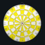 Jeu De Fléchettes Jaune Et Blanc<br><div class="desc">Cible de flechettes Jaune Et Blanche</div>