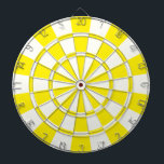 Jeu De Fléchettes Jaune Et Blanc<br><div class="desc">Cible de flechettes Jaune Et Blanche</div>