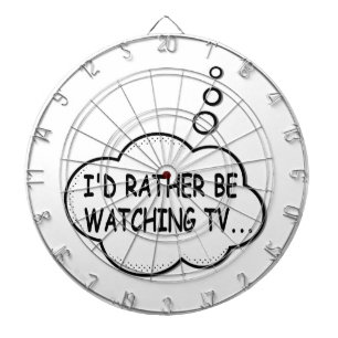 Jeu De Fléchettes Je préférerais regarder la télévision