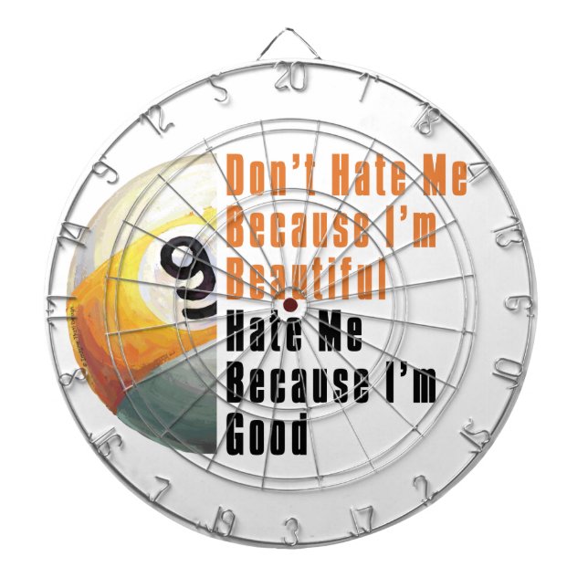 Jeu De Fléchettes Je Suis Beau Je Suis Bon 9 Balle (Devant)