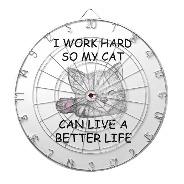 Jeu De Fléchettes Je travaille dur (Devant)