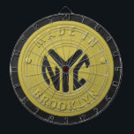 Jeu De Fléchettes Jeton du métro Brooklyn<br><div class="desc">Brooklyn à la Chambre. Embarquez pour la ville qui a tant commencé. Notre design de jeton de métro est parfait pour tous les fans de NYC ou Brooklyn.</div>