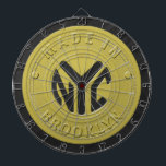 Jeu De Fléchettes Jeton du métro Brooklyn<br><div class="desc">Brooklyn à la Chambre. Embarquez pour la ville qui a tant commencé. Notre design de jeton de métro est parfait pour tous les fans de NYC ou Brooklyn.</div>