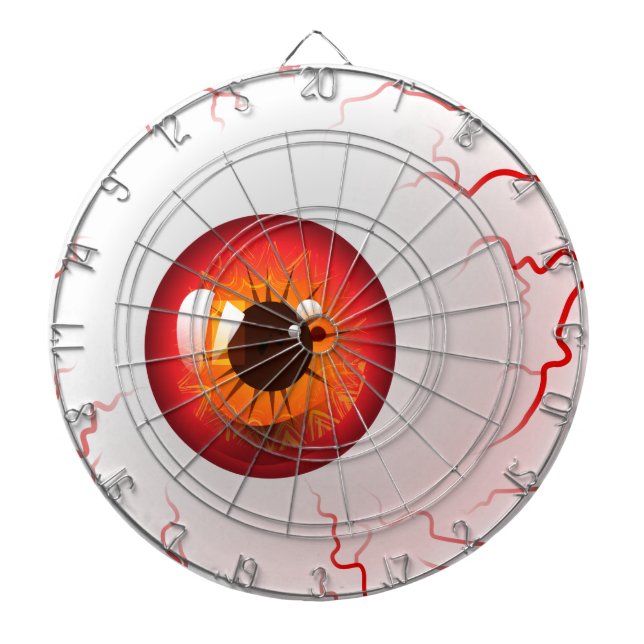 Jeu De Fléchettes Joyeux Halloween ! Éffrayant Red Eyeball (Devant)