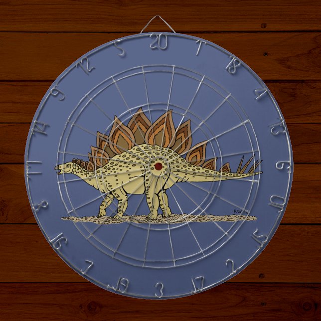 Jeu De Fléchettes Jurassique Dinosaure Stegosaurus (Jurassic Dinosaur Stegosaurus Dartboard on Planks)