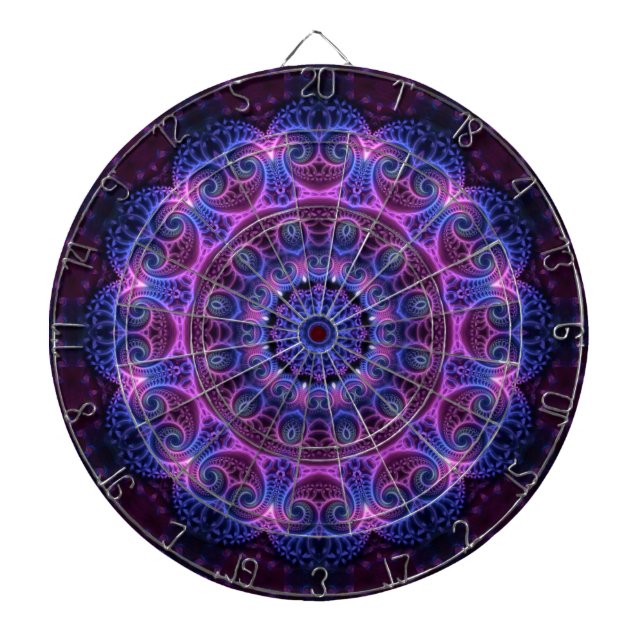 Jeu De Fléchettes Kaleidoscope Apophyse Coeurs Mandala (Devant)
