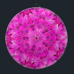 Jeu De Fléchettes Kaleidoscope Design Art Floral rose chaud<br><div class="desc">Kaleidoscope Design Art Floral rose chaud</div>