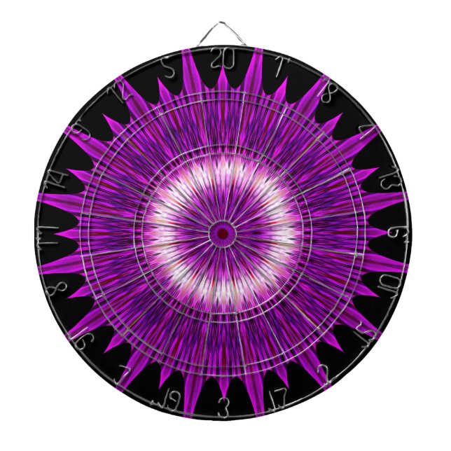 Jeu De Fléchettes Kaleidoscope Design Art rose violet (Devant)