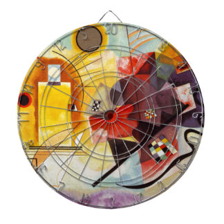 Jeu De Fléchettes Kandinsky jaune bleu