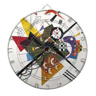 Jeu De Fléchettes Kandinsky Sur Blanc Deux Peintures Abstraites