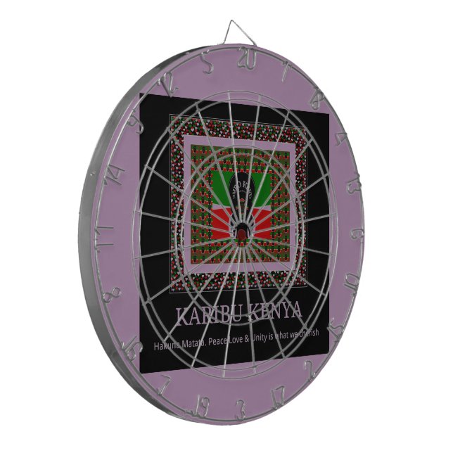 Jeu De Fléchettes Karibu Kenya : Les couleurs vives du drapeau natio (Devant gauche)