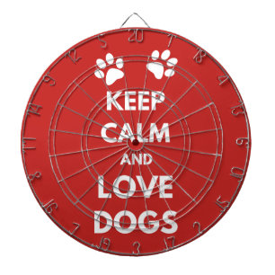 Jeu De Fléchettes Keep calm and love dogs