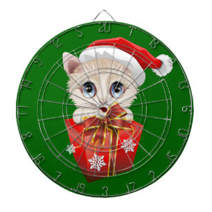 Jeu De Fléchettes Kitten Noël Père Noël avec cadeau