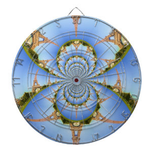 Jeu De Fléchettes La magie de Paris : Design de tour Eiffel géométri