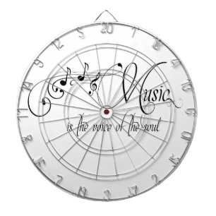 Jeu De Fléchettes La Musique Est La Voix De L'Âme