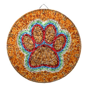 Jeu De Fléchettes L'Art Paw De Chien Poly