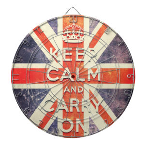 Jeu De Fléchettes Le drapeau vintage Union Jack garde le calme et co