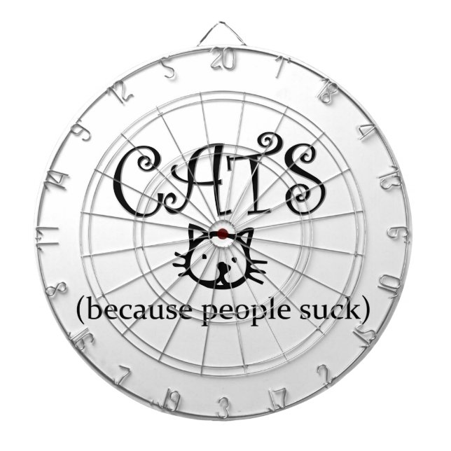 Jeu De Fléchettes Les chats, parce que les gens sucent (Devant)
