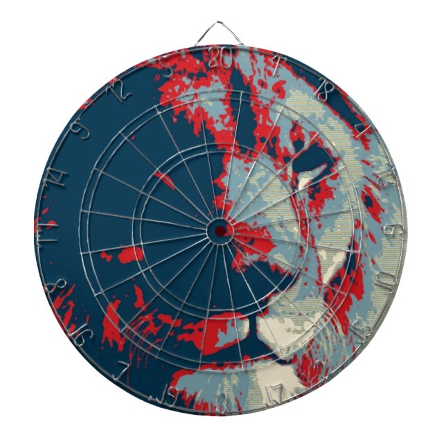 Jeu De Fléchettes Lion Pop Art (Devant)