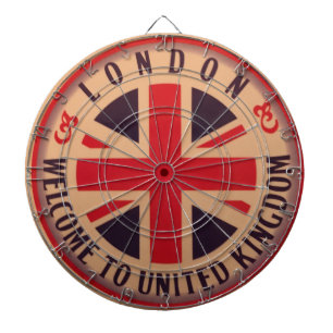 Jeu De Fléchettes Londres - Union Jack - accueil vers le Royaume-Uni