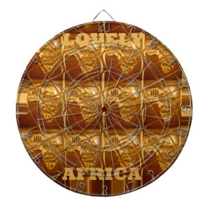 Jeu De Fléchettes Lovely Africa Map Vector Motif Art Design Imprimer