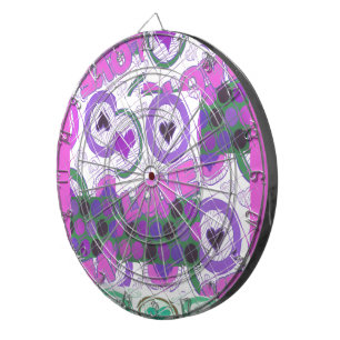 Jeu De Fléchettes Lovely Love Heart Motif Art Imprimer