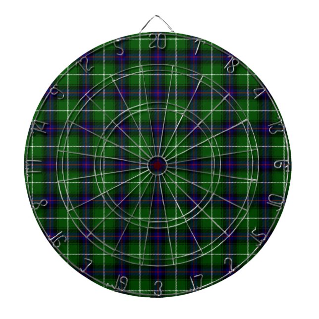 Jeu De Fléchettes MacDonald tartan bleu vert plaid (Devant)