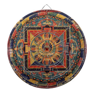 Jeu De Fléchettes Mandala d'Amitayus. École tibétaine du 19ème